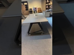 Meja Konferensi Kayu Persegi Panjang Bergulir Untuk Kantor Ruang Rapat