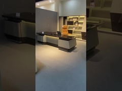 Furnitur Meja Kantor Berbentuk L Modern Untuk Direktur Manajer CEO Bos ODM