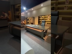 Furnitur Meja Kantor Berbentuk L Modern Untuk Direktur Manajer CEO Bos ODM