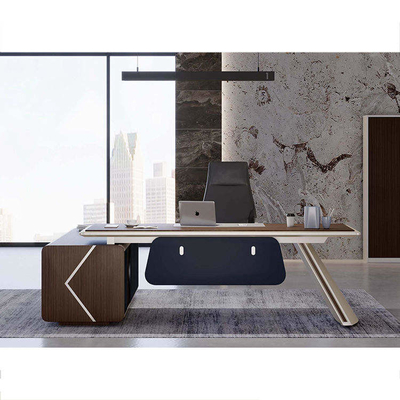 Melamin pekerjaan kantor Desk Mebel Untuk Ruang Kantor CEO Serbaguna