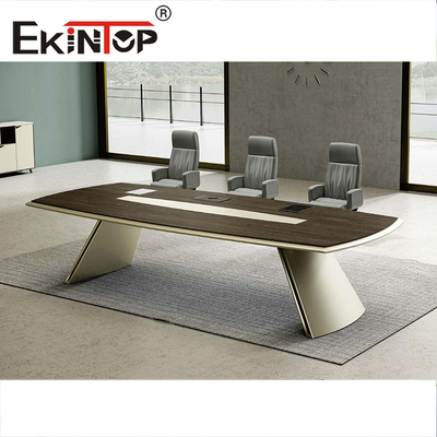 Perabot Meja Konferensi Kantor Ruang Rapat Modern 6 Orang Rapat Besar