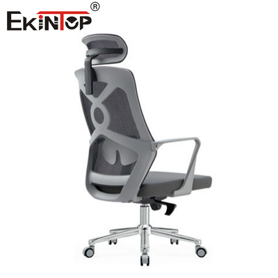 Kursi kantor punggung tinggi dengan material mesh gaya modern sandaran lengan dan roda