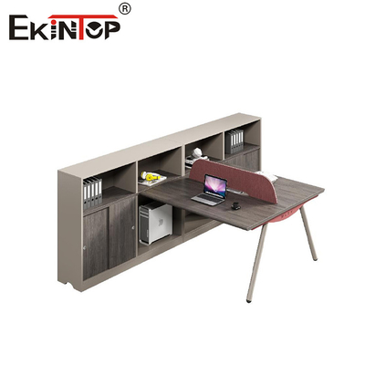 Desain Modern Meja Kantor Meja Komputer Kubicle Kayu Modular Workstations
