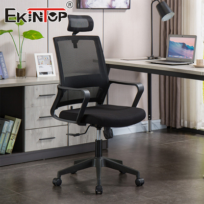 Kantor Kerja Ergonomis Headrest Adjustable Kursi Kantor Kuat