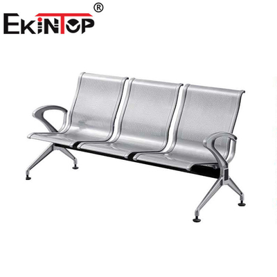 Kursi Tunggu Komersial Bahan Stainless Steel 3 Kursi Untuk Lounge ODM