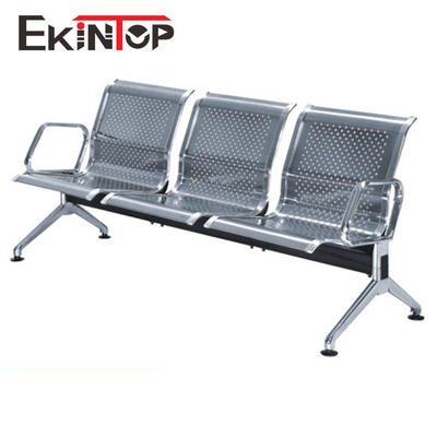 Kursi Ruang Tunggu Bandara Chrome Armrest 4 Seater Untuk Penerimaan OEM