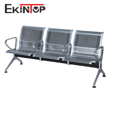 Kursi Ruang Tunggu Bandara Chrome Armrest 4 Seater Untuk Penerimaan OEM