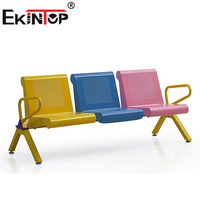 Kursi Tunggu Bantal PVC 3 Kursi Nyaman Untuk Stasiun Kereta Api ODM