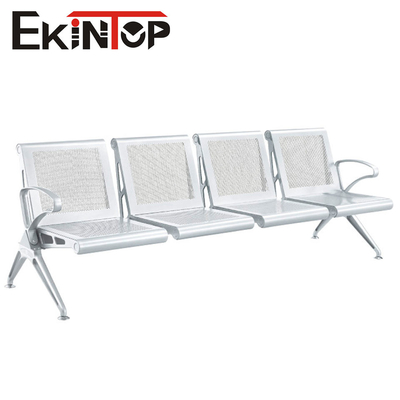 Kursi Tunggu Bandara Komersial Bahan Stainless Steel 4 Kursi