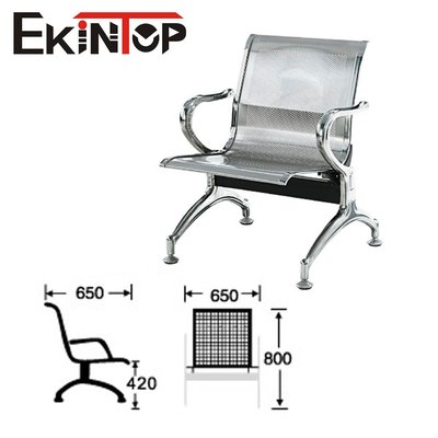 Kursi Penerimaan Baja Ekintop Single Seater Untuk Ruang Tunggu Salon Kecantikan