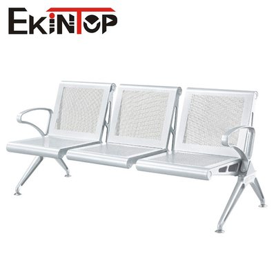 Kursi Bandara Stainless Steel Publik, Kursi Penerimaan 3 Kursi Untuk Ruang Tunggu