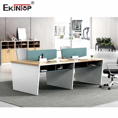 Ekintop Modern Cubicle Workstation 2 Warna Jahitan Mulus Untuk Kantor