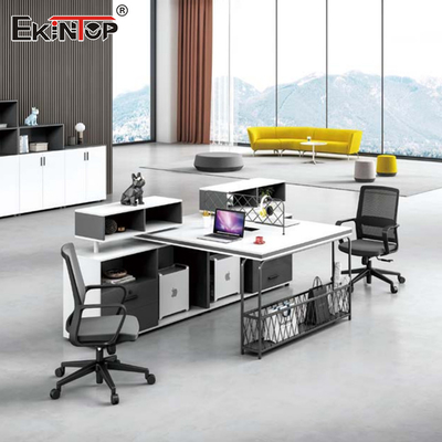 Meja Cubicle Workstation Multi Seater, Kerja Staf Stasiun Kerja Kantor Modular