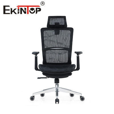 Kursi Kantor Putar Ergonomis Full Mesh Hitam Dengan Bahan Nilon