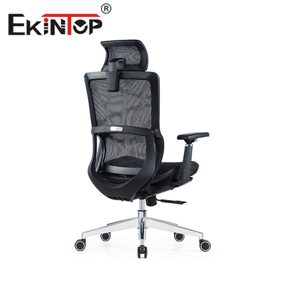 Kursi Kantor Putar Ergonomis Full Mesh Hitam Dengan Bahan Nilon