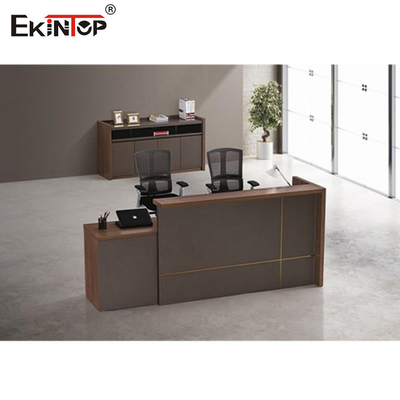 Meja Kantor Kayu Eksekutif Tahan Lama, Meja Kantor Modern Bersertifikat ISO9001 ISO14001