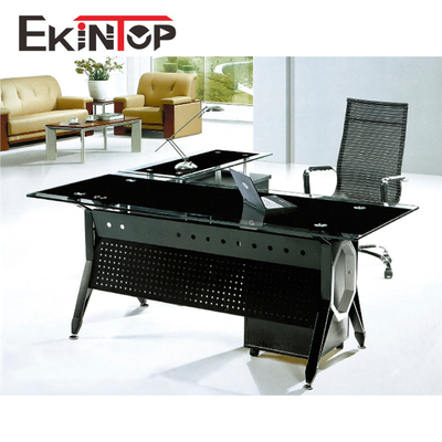 Meja Kaca Tempered yang Dapat Dikonversi Untuk Komputer Ukuran 2400mm × 2055mm × 750mm