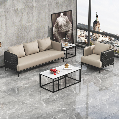 Sofa Ruang Kantor Bergaya Eropa Modular Dapat Disesuaikan 1 Kursi