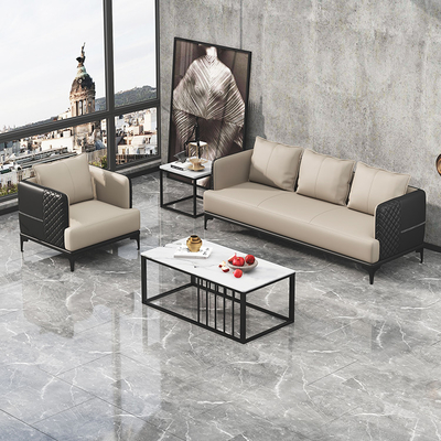 Sofa Ruang Kantor Bergaya Eropa Modular Dapat Disesuaikan 1 Kursi