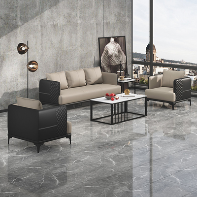 Sofa Ruang Kantor Bergaya Eropa Modular Dapat Disesuaikan 1 Kursi