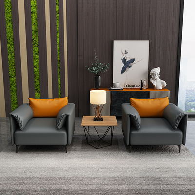 Sofa Tunggu Kulit Santai Untuk Sekolah Kantor Multifungsi ODM