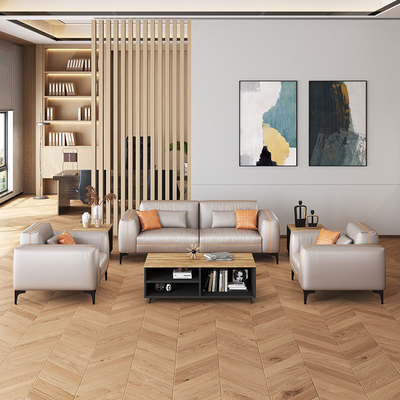 Set Sofa Penerimaan Modular Untuk Penggunaan Bahan Kulit Sintetis Rumah Sakit