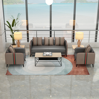 Ekintop Commercial Office Sofa Mebel Bahan Kulit Sintetis Serbaguna