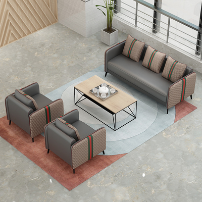Ekintop Commercial Office Sofa Mebel Bahan Kulit Sintetis Serbaguna