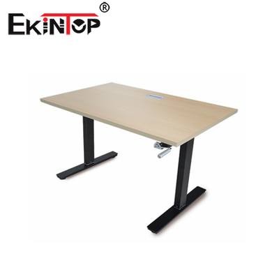 Bahan Logam Meja Tinggi Ergonomis Listrik Modern Yang Dapat Disesuaikan Untuk Pekerjaan Kantor