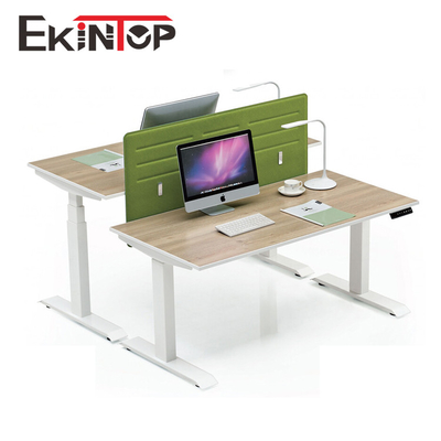 Meja Ergonomis Kantor Bermotor, Meja Kantor Tinggi Disesuaikan Serbaguna