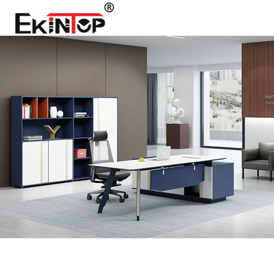 Meja Kantor Eksekutif Modern Kontemporer Mewah Multifungsi Untuk Pekerjaan Kantor