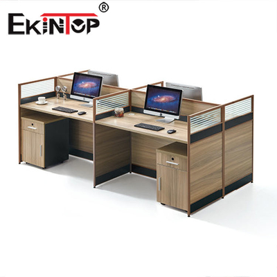 Partisi Workstation Kantor Komersial Tahan Lama Nyaman Kontemporer
