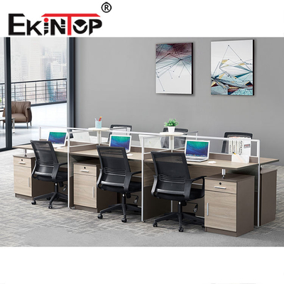 Partisi Workstation Kantor Komersial Tahan Lama Nyaman Kontemporer