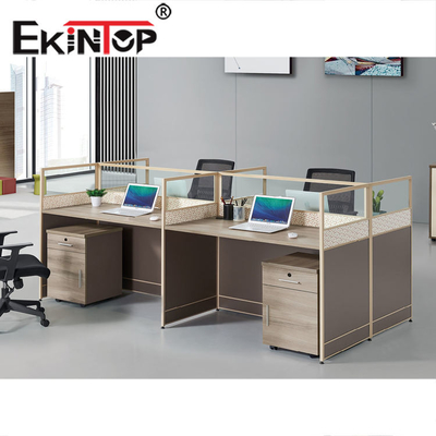 Partisi Workstation Kantor Komersial Tahan Lama Nyaman Kontemporer