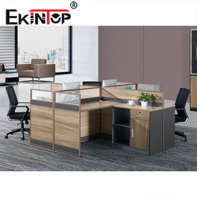 Partisi Workstation Kantor Komersial Tahan Lama Nyaman Kontemporer