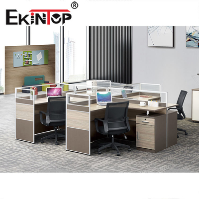 Partisi Workstation Kantor Komersial Tahan Lama Nyaman Kontemporer