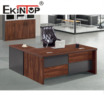 CEO Executive Office Furniture Meja BOSS Meja Kantor Kayu Mewah