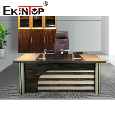 Furnitur Meja Kantor Modern Sederhana High End Meja Modular Pedestal Ganda