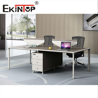 Workshop Office Workstation PC Warna Opsional Untuk 2 4 6 Orang