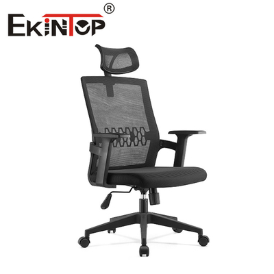 Sampel Gratis Kursi Mesh Kantor Tinggi Kembali Tinggi Ergonomis Dengan Sandaran Kepala