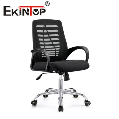 Kursi Jala Modern Ergonomis Hitam untuk Perabot Kantor Kursi Putar