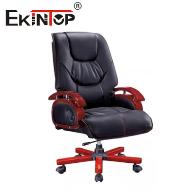 Boss Gas Lift Leather Chair PU Padded Seat Manager Perabot Kantor