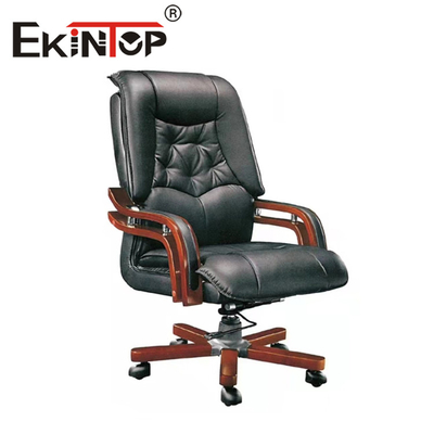 Perabot Kantor Kursi Kulit Ergonomis PU Tinggi Kembali Nyaman Untuk Bos
