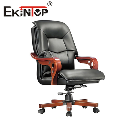 Kursi Kulit Kantor Modern Kursi Empuk PU Nyaman Dengan Busa Kepadatan Tinggi Di Dalam