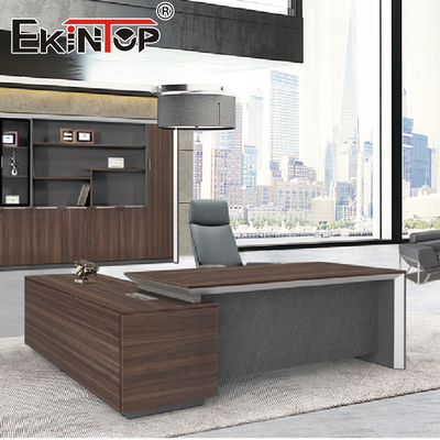Meja Kantor Eksekutif Modern yang Dapat Disesuaikan 60/30 Mm Tebal / Gaya Tipis