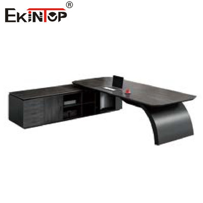 Meja Kantor Berbentuk L Dan Lemari Arsip Bergaya Modern Untuk Perabot Kantor