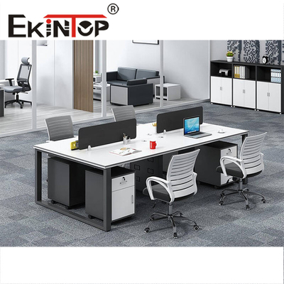 Desain Modern Komputer Meja Tulis Bilik Kantor Workstation Partisi