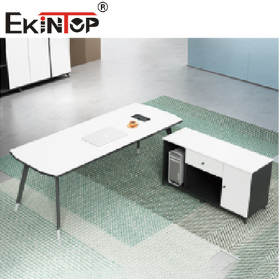 Meja Gaya Modern Bentuk L Meja Eksekutif Mewah Untuk Perabot Kantor