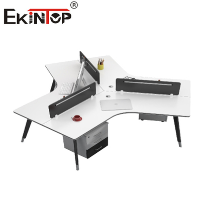 2 4 6 Orang Partisi Kantor Cubicle Workstation Perabot Kantor Desain Modern