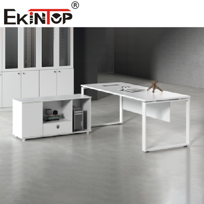 Meja Perabot Kantor Mewah Kayu Modern L Berbentuk Meja Kantor Eksekutif